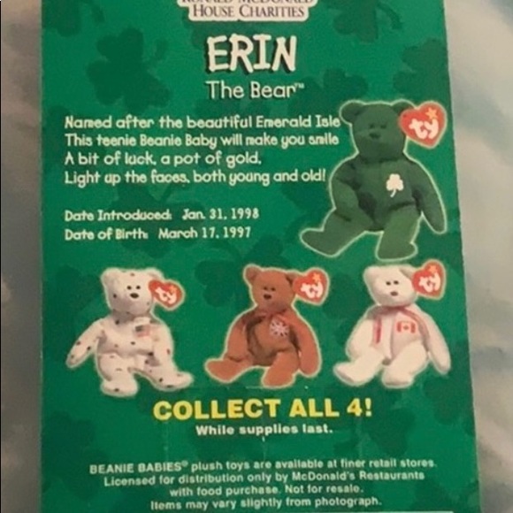 Collectable TY bears Ronald Mc Donald 1990’s - Picture 3 of 9